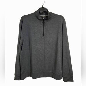 NWT Van Heusen Performance Athleisure Shirt Men's Size XL Dark Gray Zip-Up